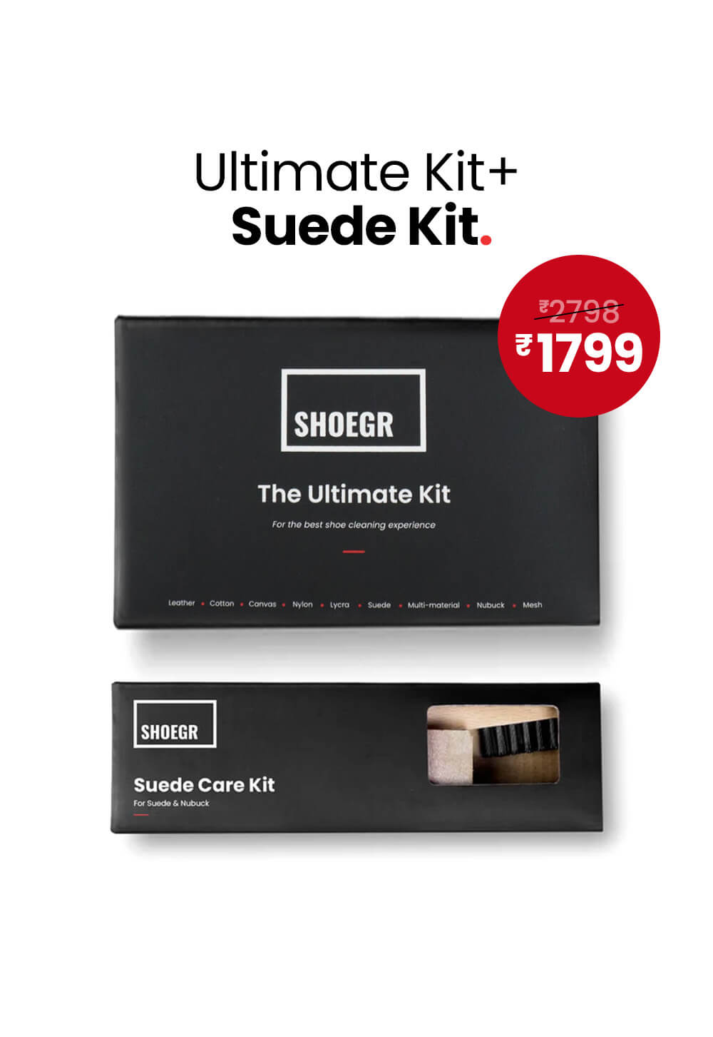 Ultimate Shoe Cleaning Kit + Dry Suede Kit