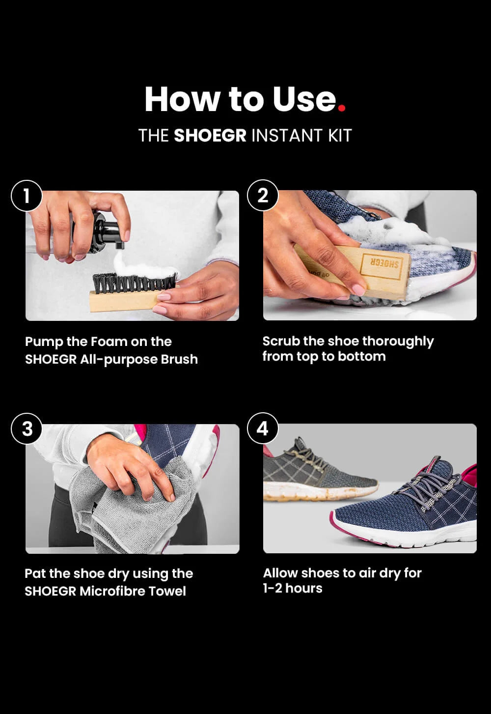 Instant Shoe Cleaning Kit